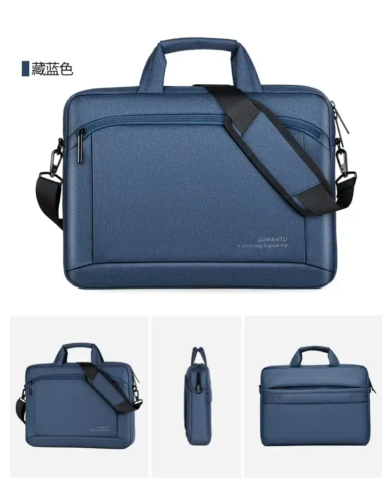 15 Inch Laptop Bags Office Documents Storage Bag Travel ( Blue )